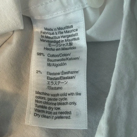 J. Crew Stretch Slim Fit White Button Down Shirt - Picture 4 of 8